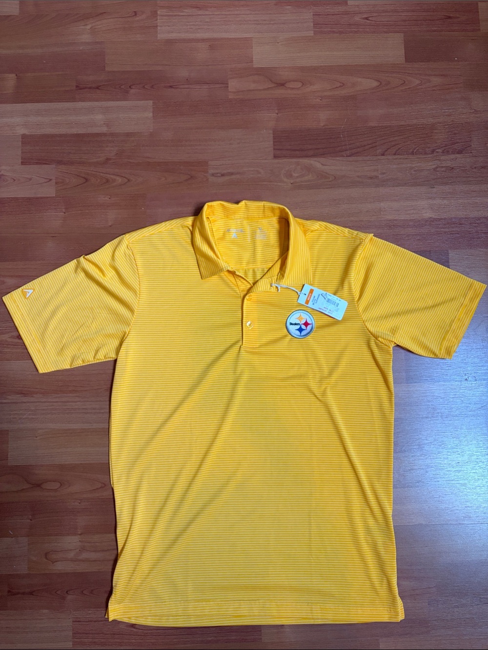 Pittsburgh Steelers Antigua Short-Sleeve Polo with Team Patch